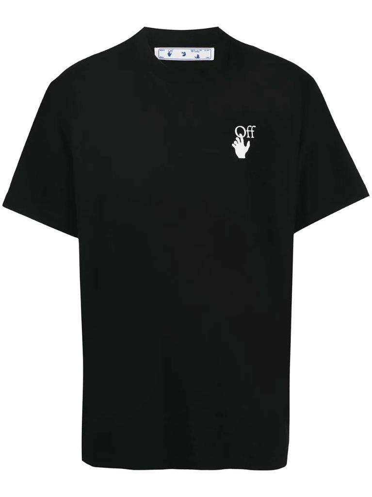 arrow-print logo T-shirt