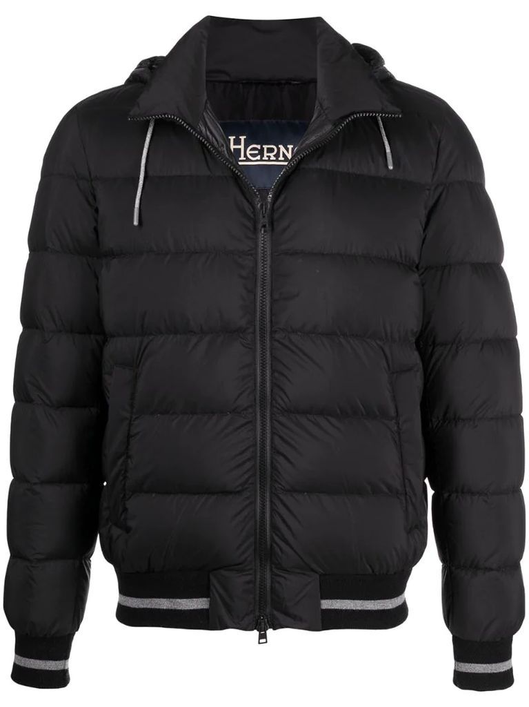 zip-up padded jacket