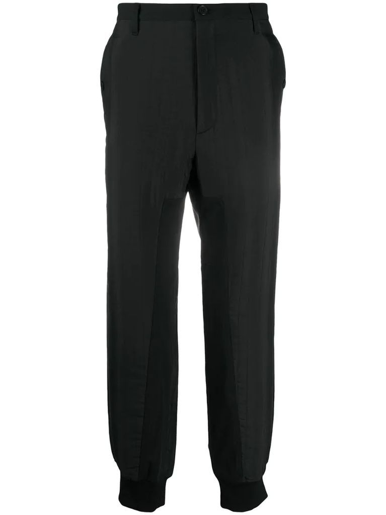 M CH2 panelled cuffed trousers