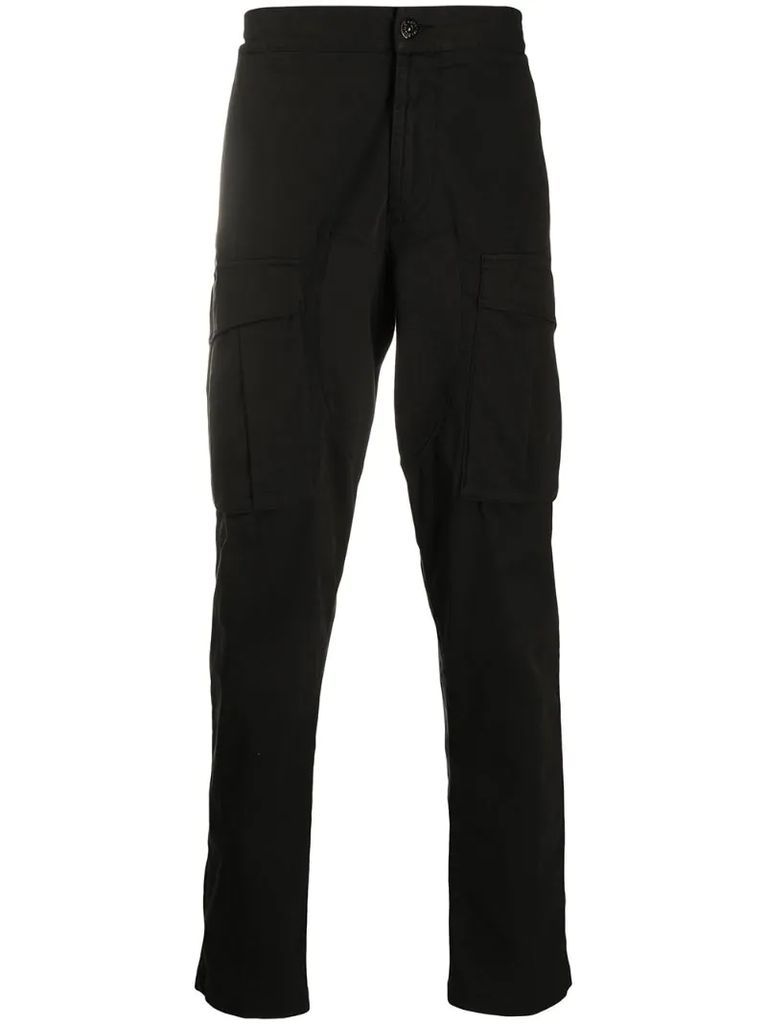 utility patch trousers