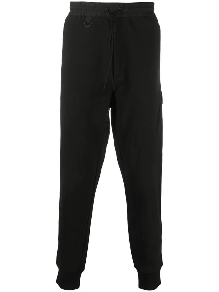 tapered leg cotton track trousers