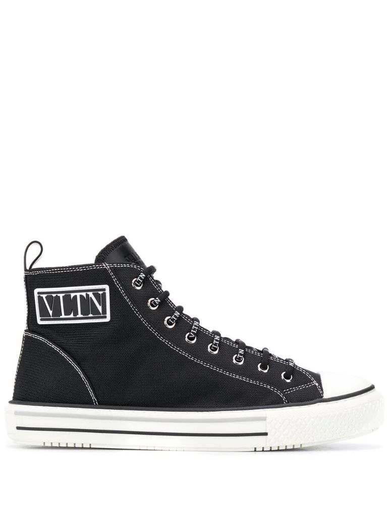VLTN patch high-top sneakers