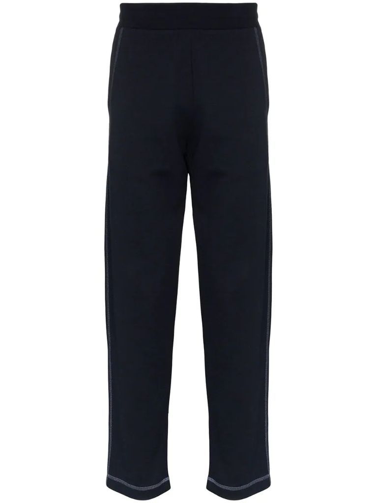 contrast stitch jogging trousers