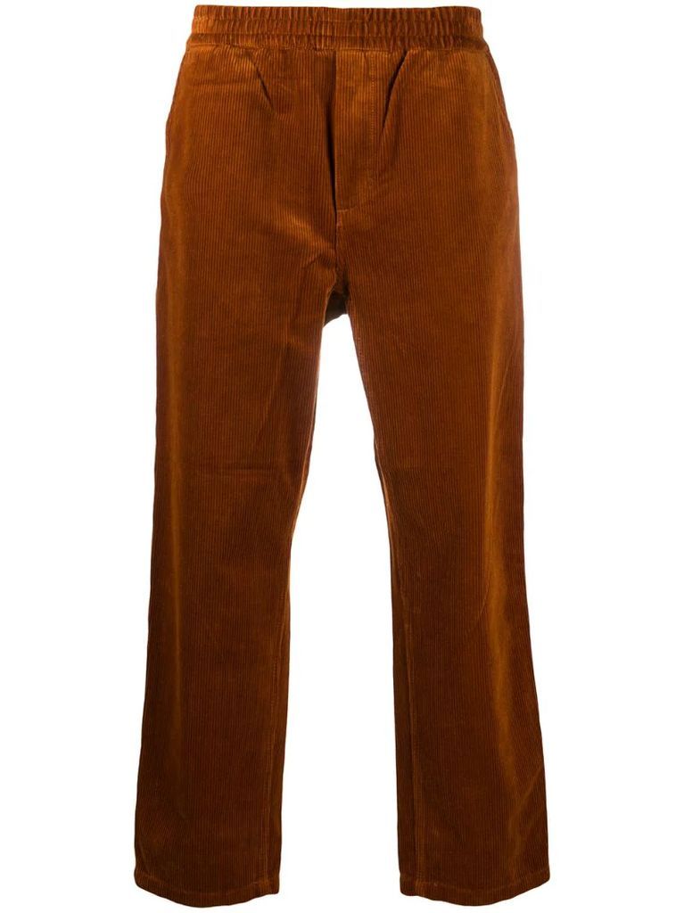 elasticated corduroy trousers