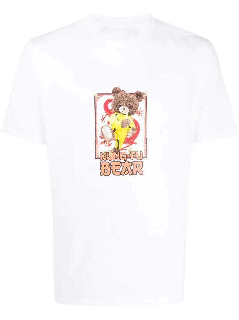 Kung Fu Bear print T-shirt