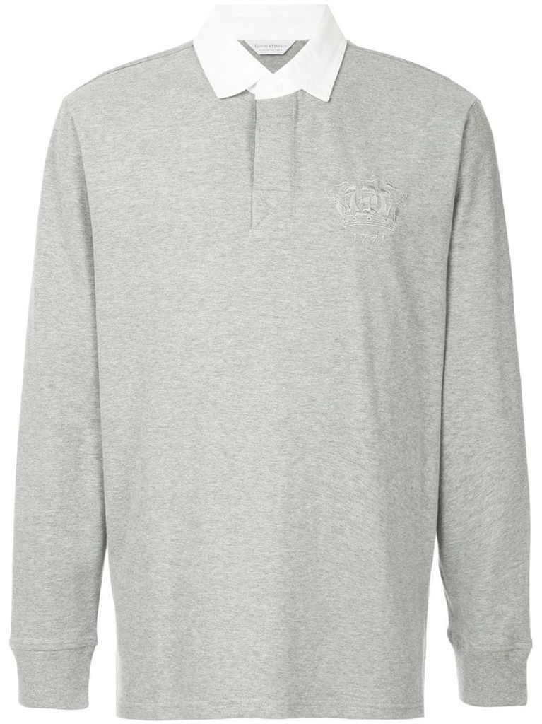 longsleeved polo shirt