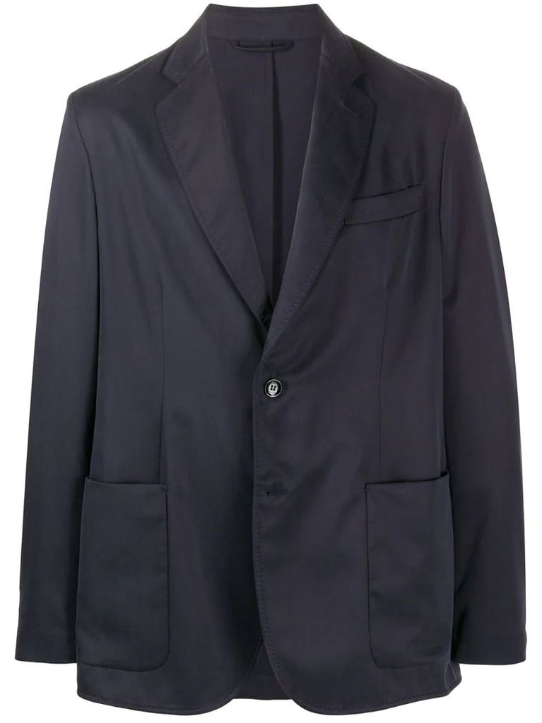 single-breasted fitted blazer