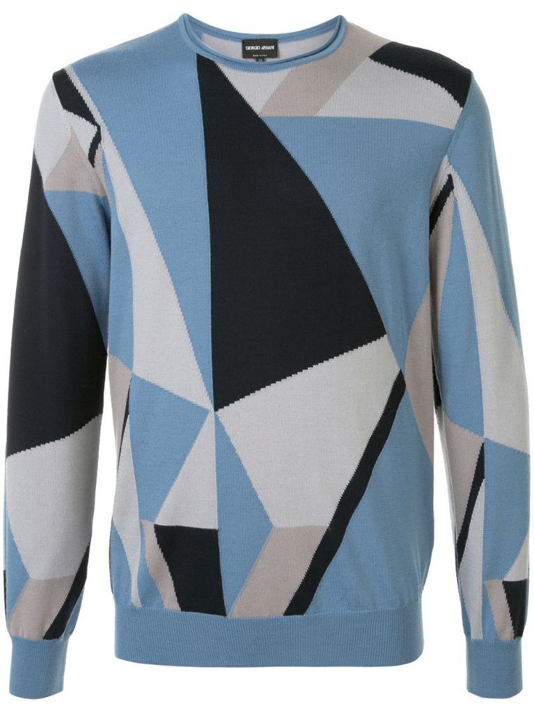geometric pattern jumper