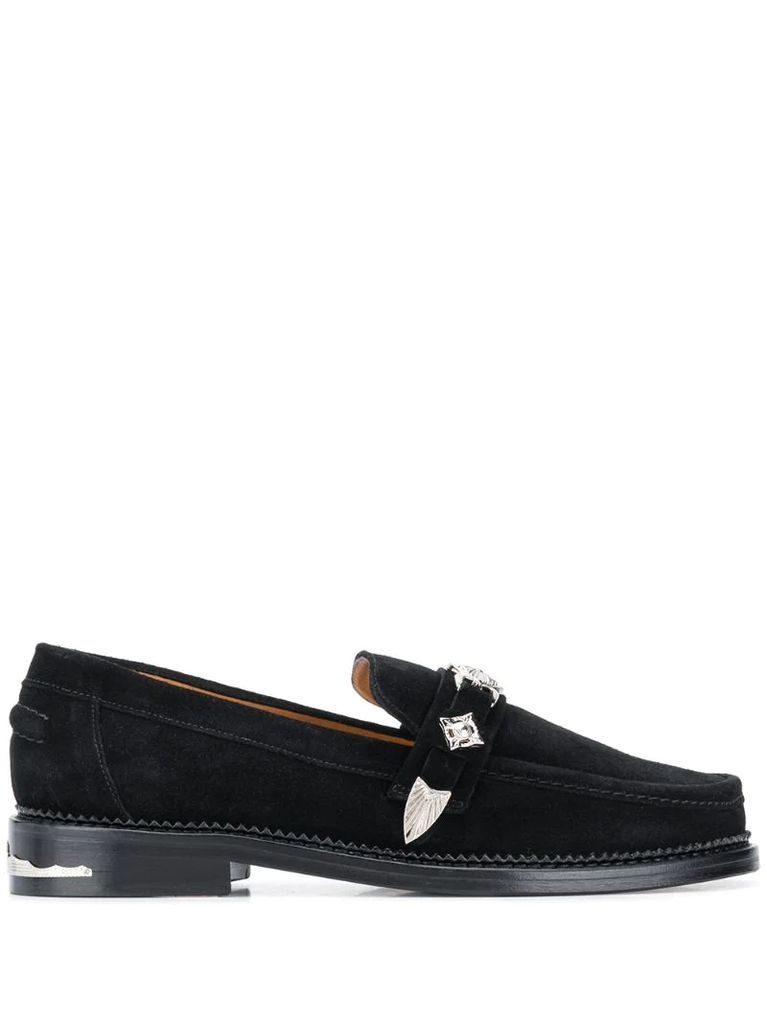 western strap loafers