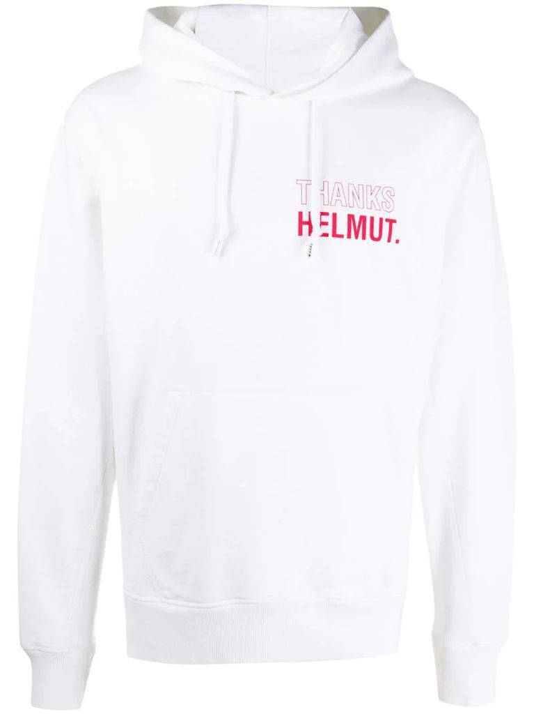 Thanks Helmut print hoodie