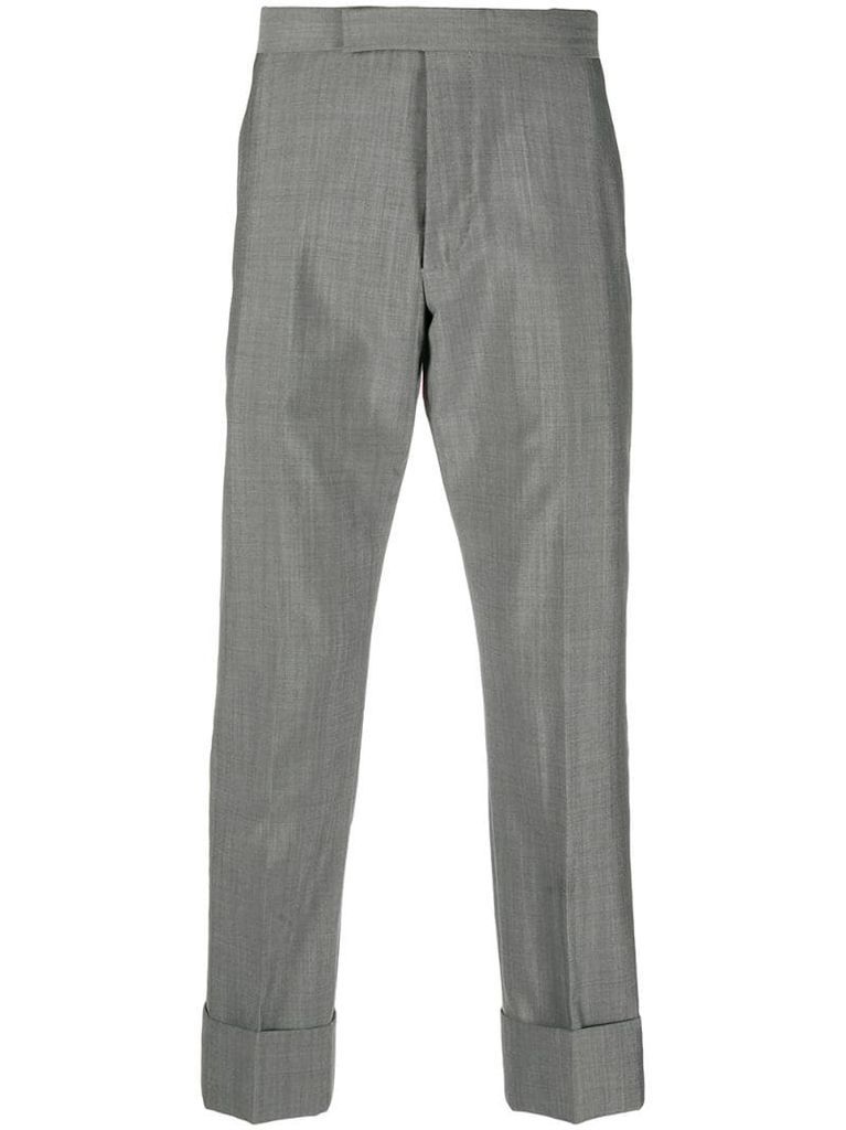 mid-rise tailored trouser