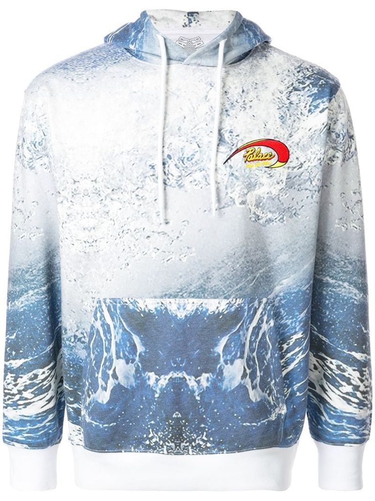 water print hoodie