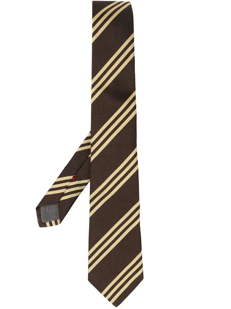 striped pointed tie