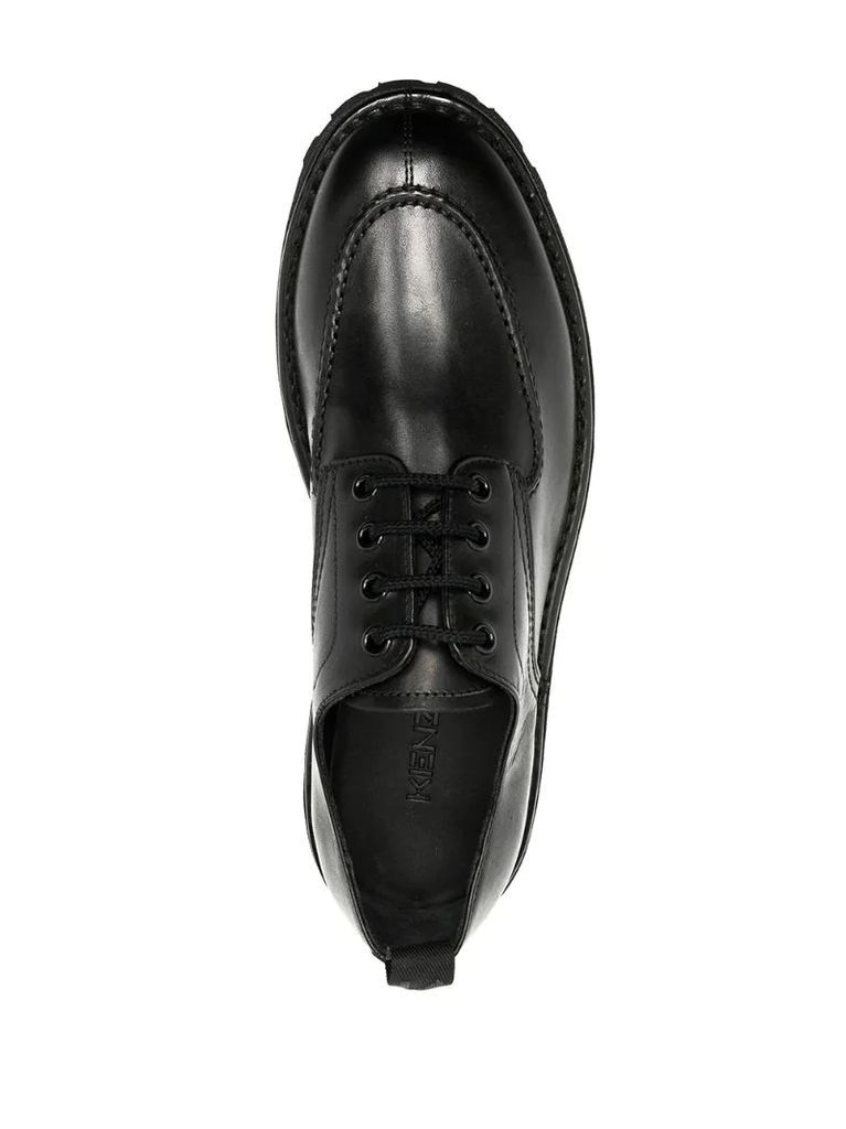 K-Mount leather derby shoes