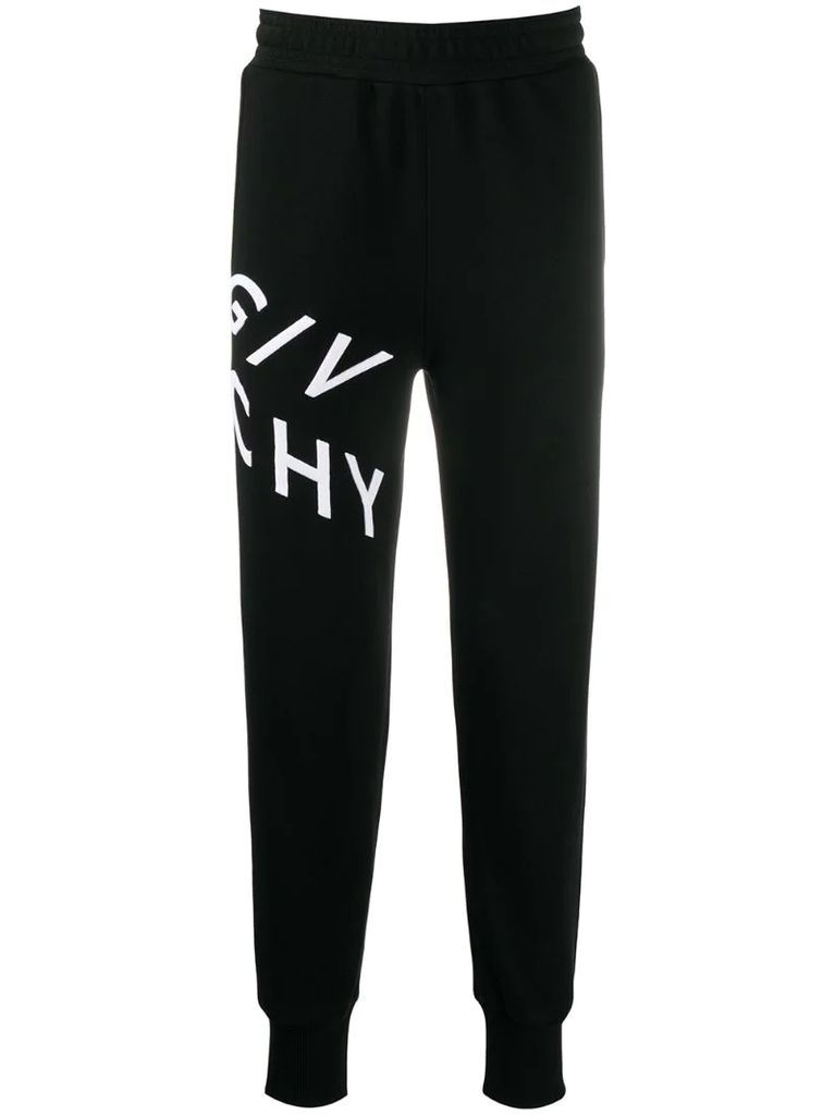 embroidered logo cotton sweatpants