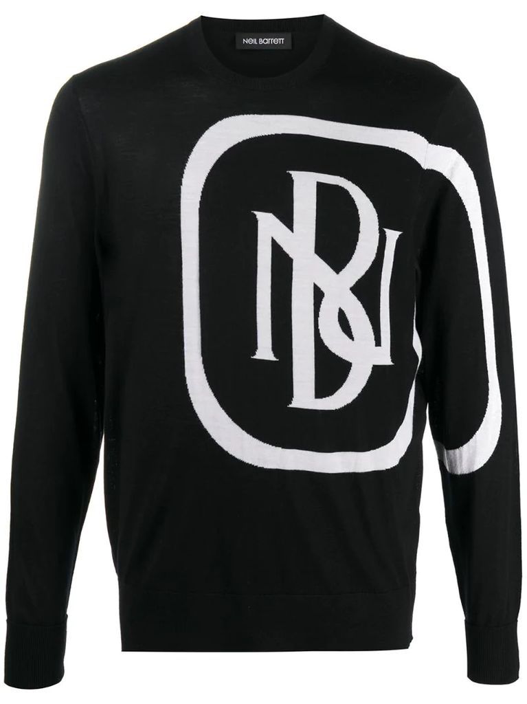 logo print long-sleeve sweatshirt