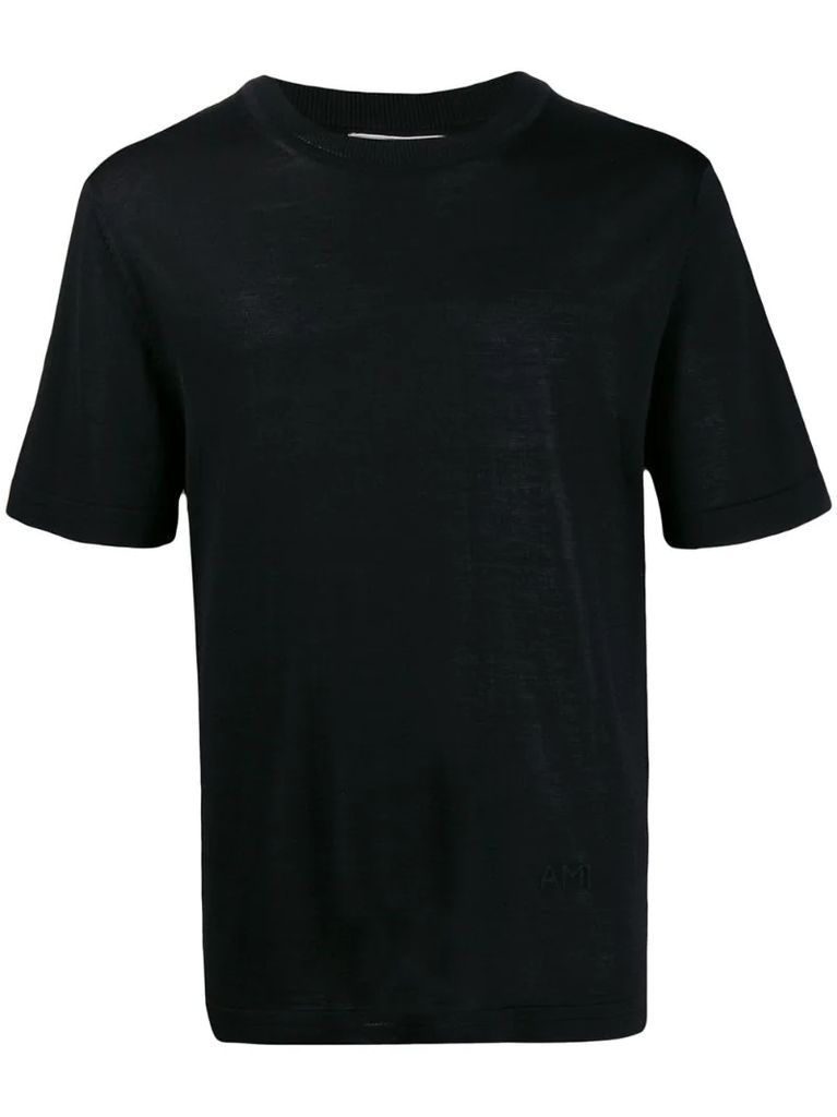 crew neck short-sleeved jumper