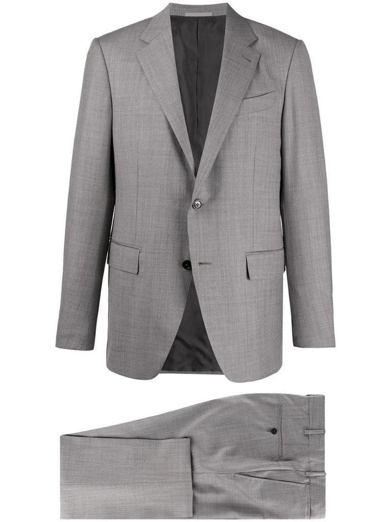 slim-fit single breasted suit