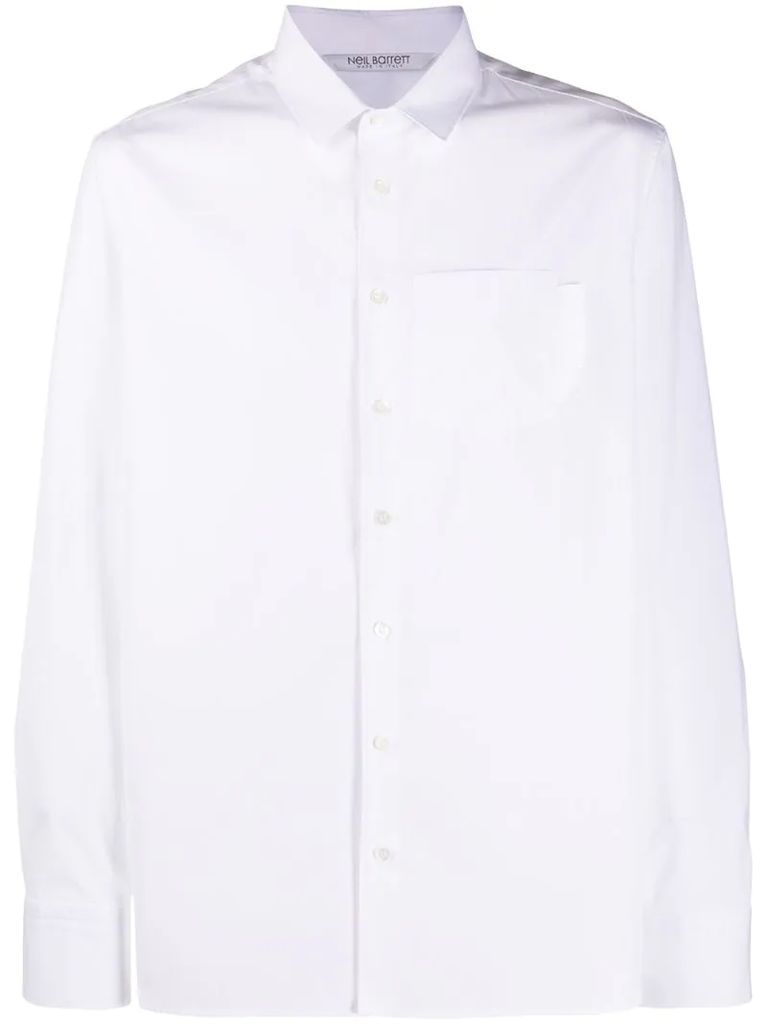 logo-tab long-sleeve shirt