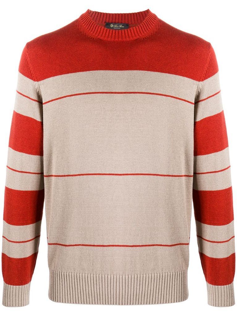 horizontal-stripe jumper