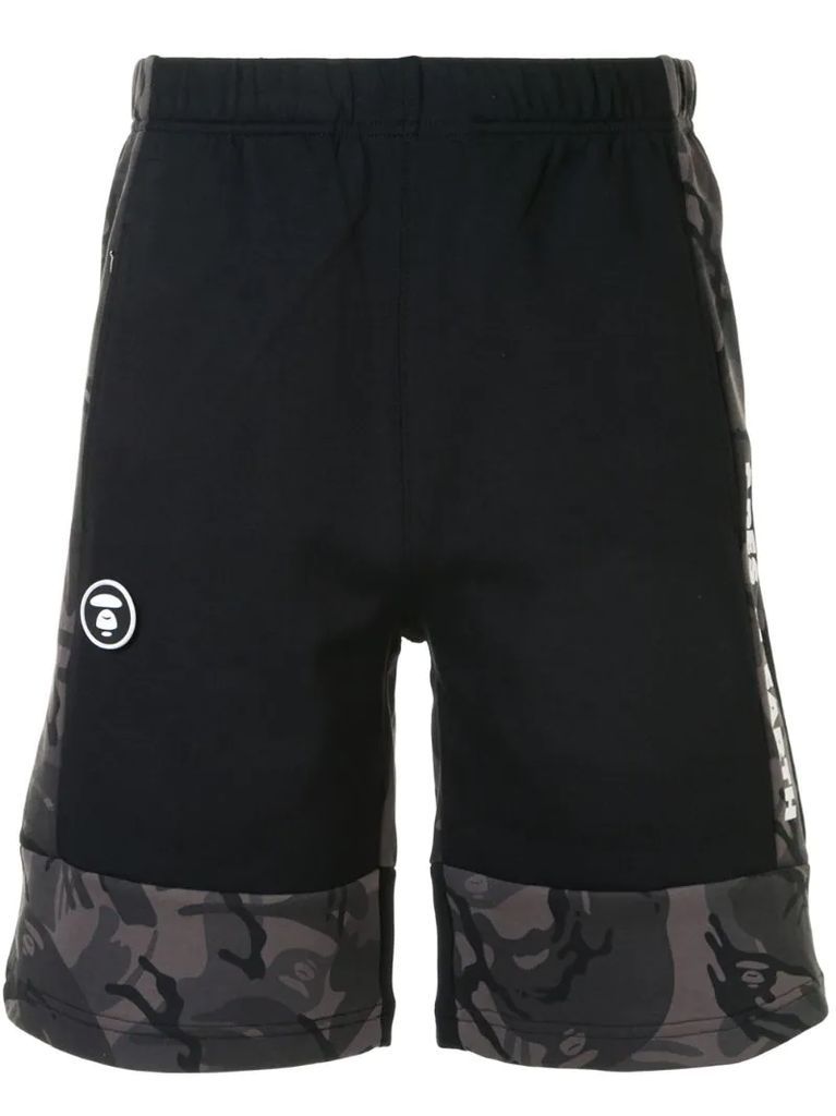contrast panel track shorts