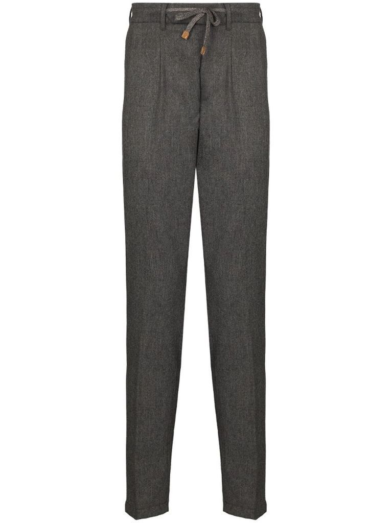 tailored wool track pants