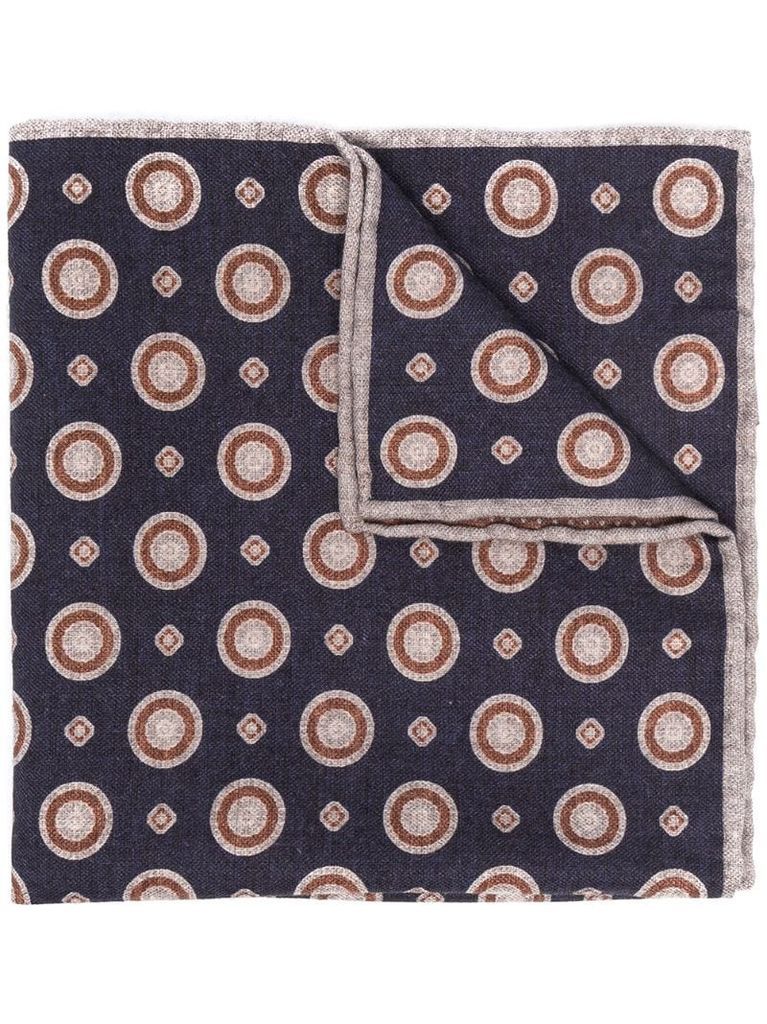 polka-dot print pocket square