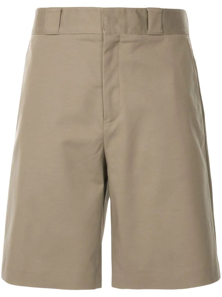 textured stretch fit chino shorts