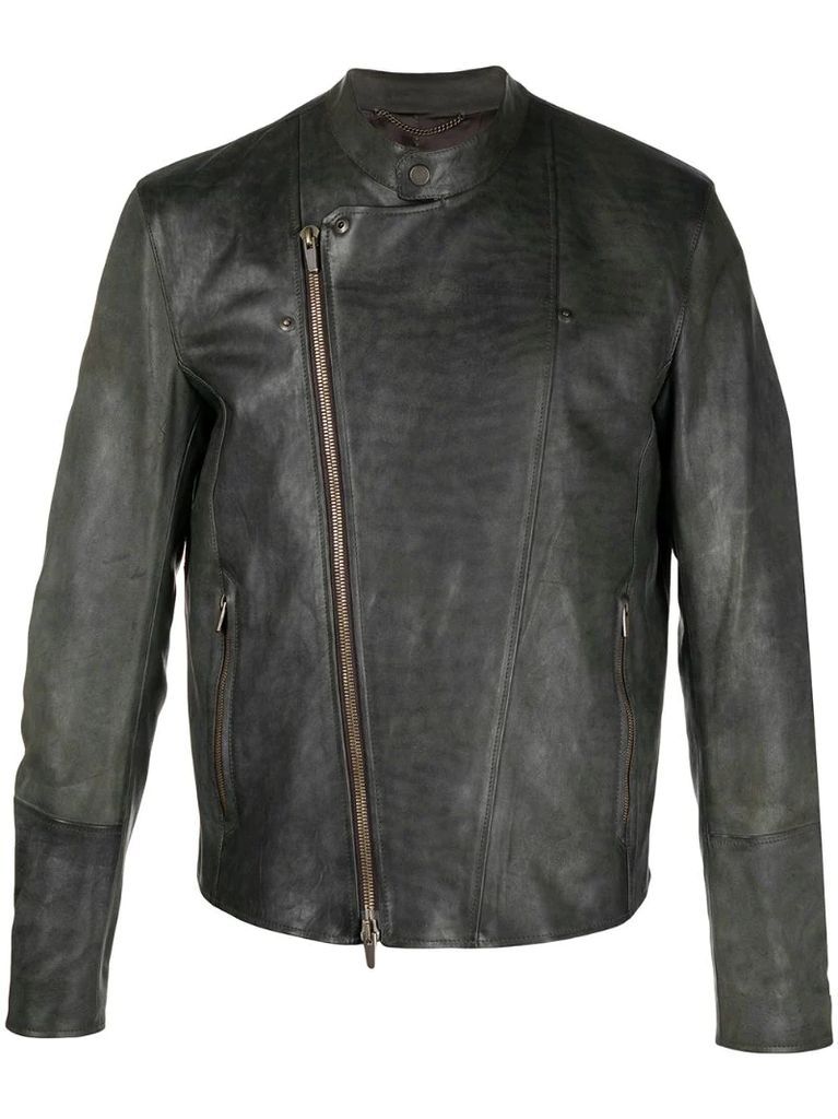 asymmetric zip-front jacket