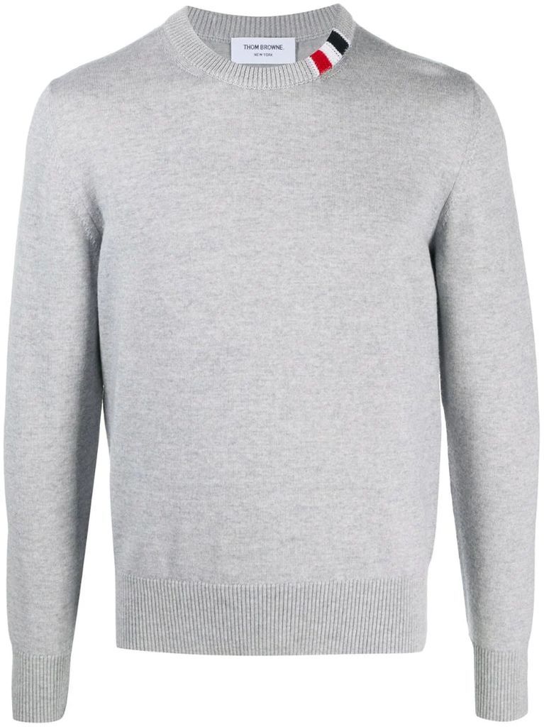 relaxed fit crew neck sweater