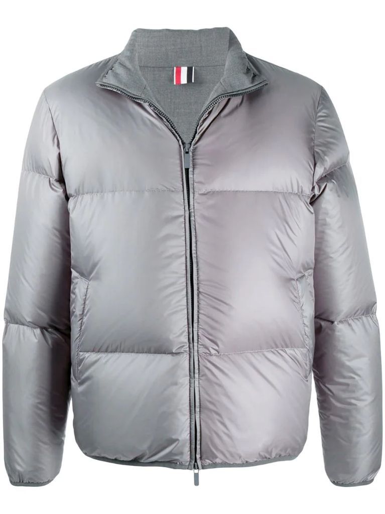 silver padded jacket