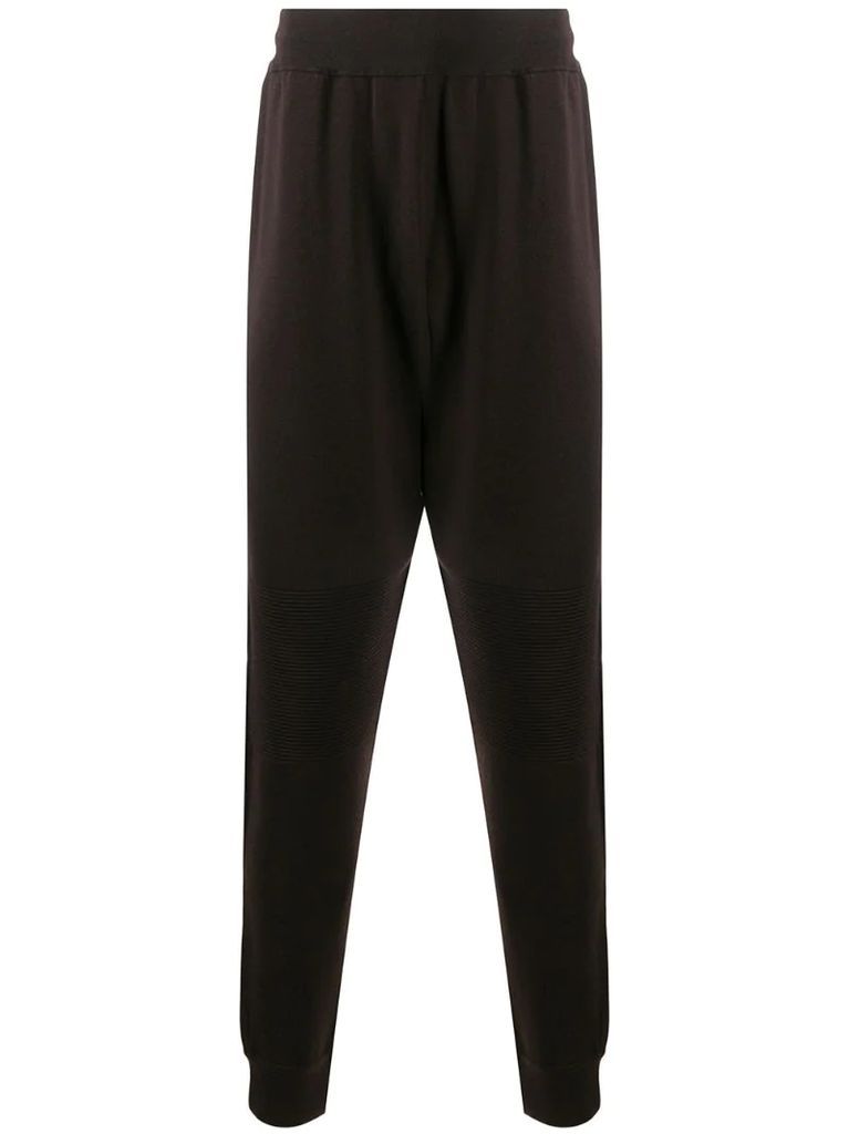 tapered wool-blend trousers