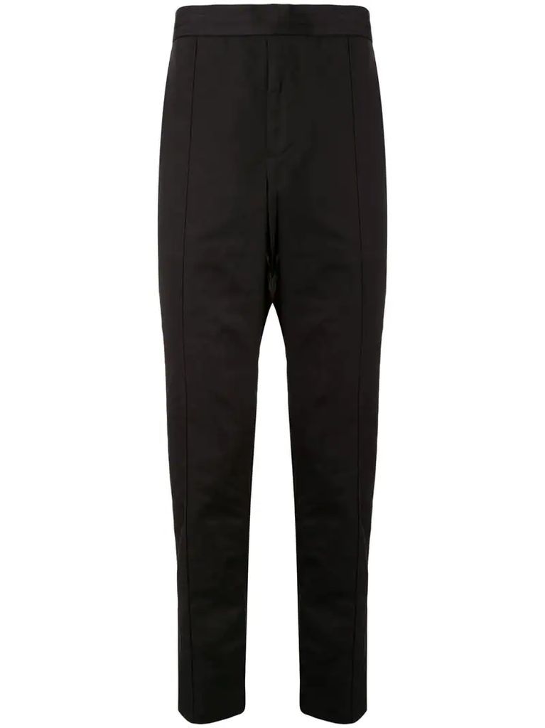 pleat detail elasticated waist trousers
