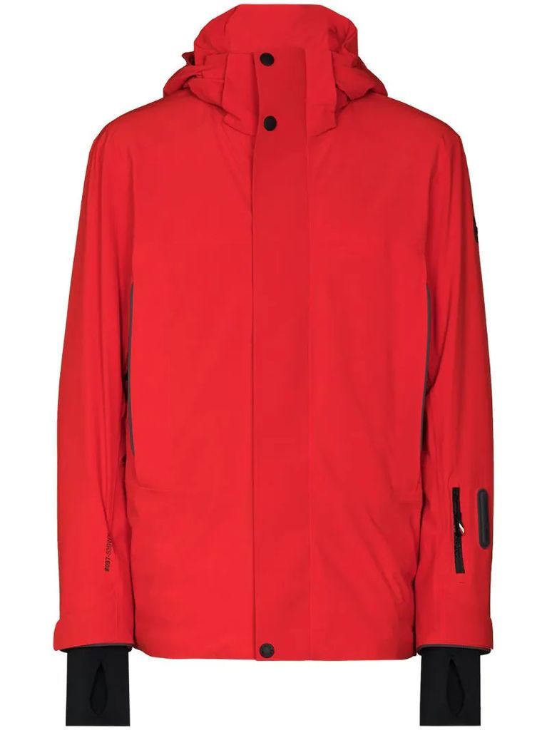 hooded ski jacket