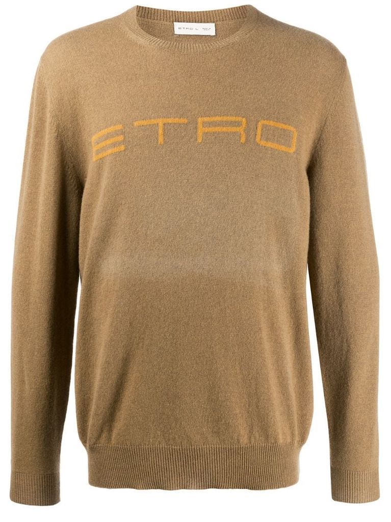 cashmere logo stamp jumper