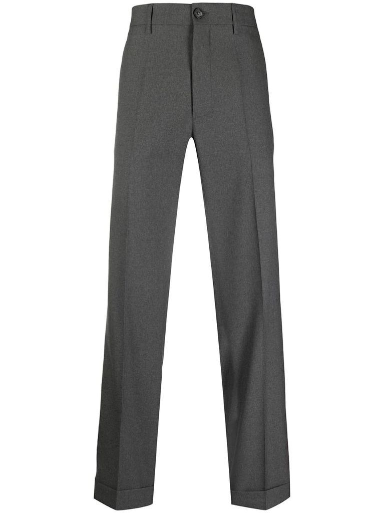 tailored turn up cuff trousers