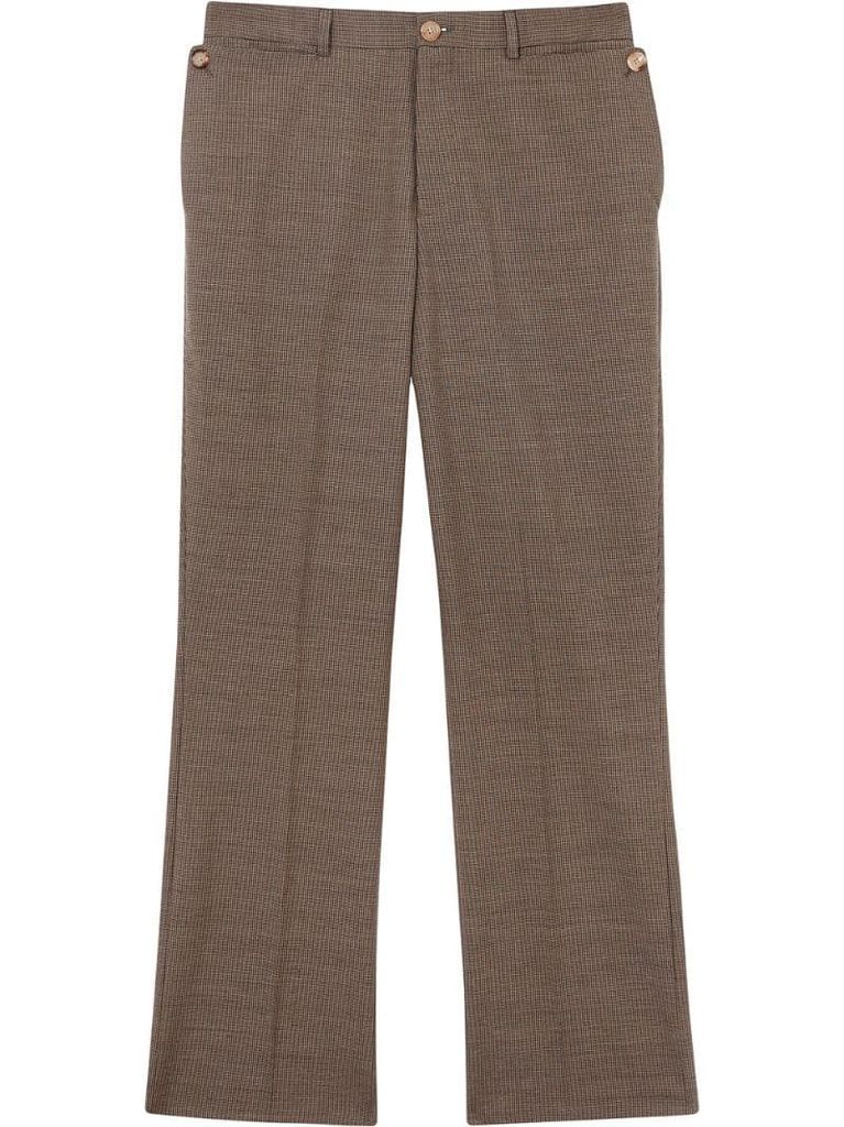 Pocket Detail Wool Tailored Trousers
