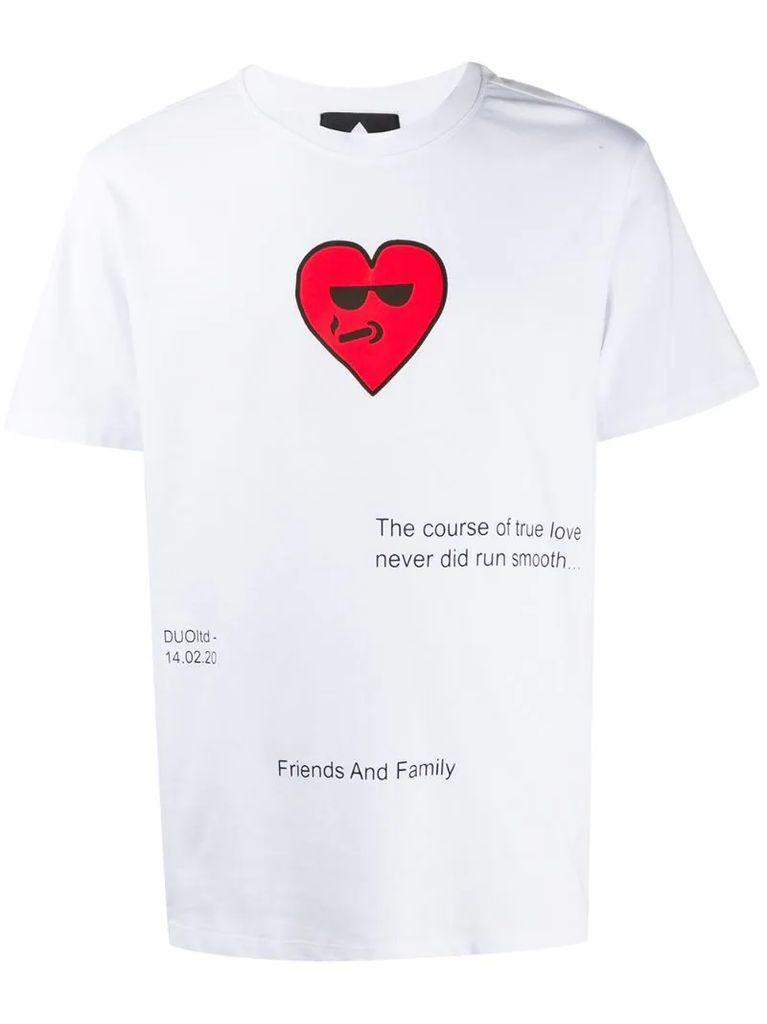 short-sleeved His Valentines T-shirt
