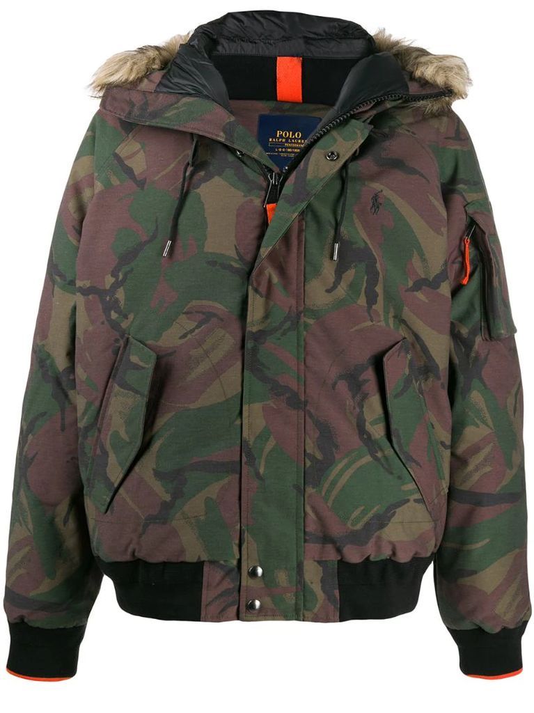 feather down hooded parka