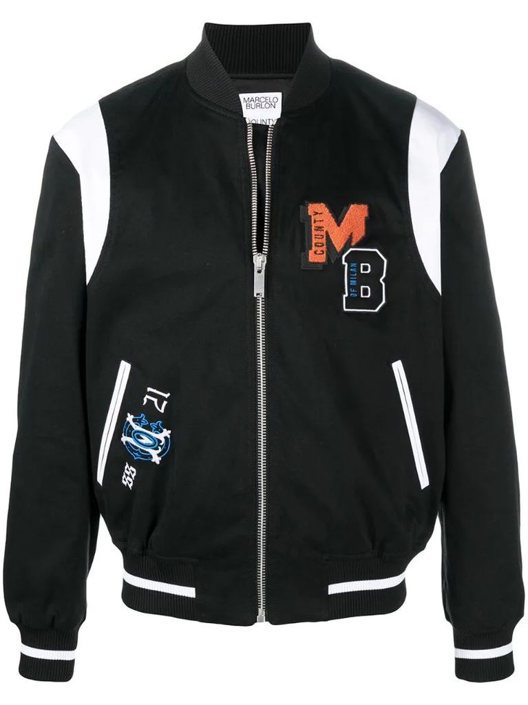 MB College twill varsity jacket