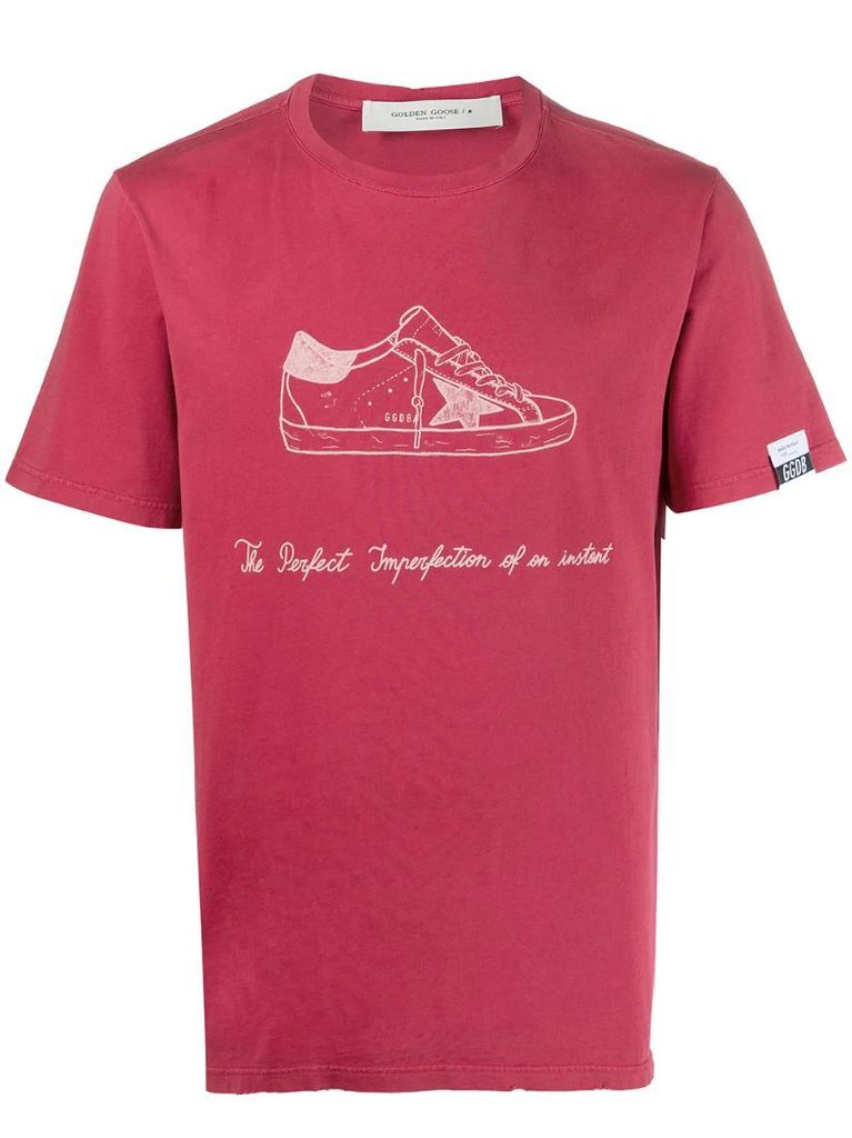 sneaker-print T-shirt