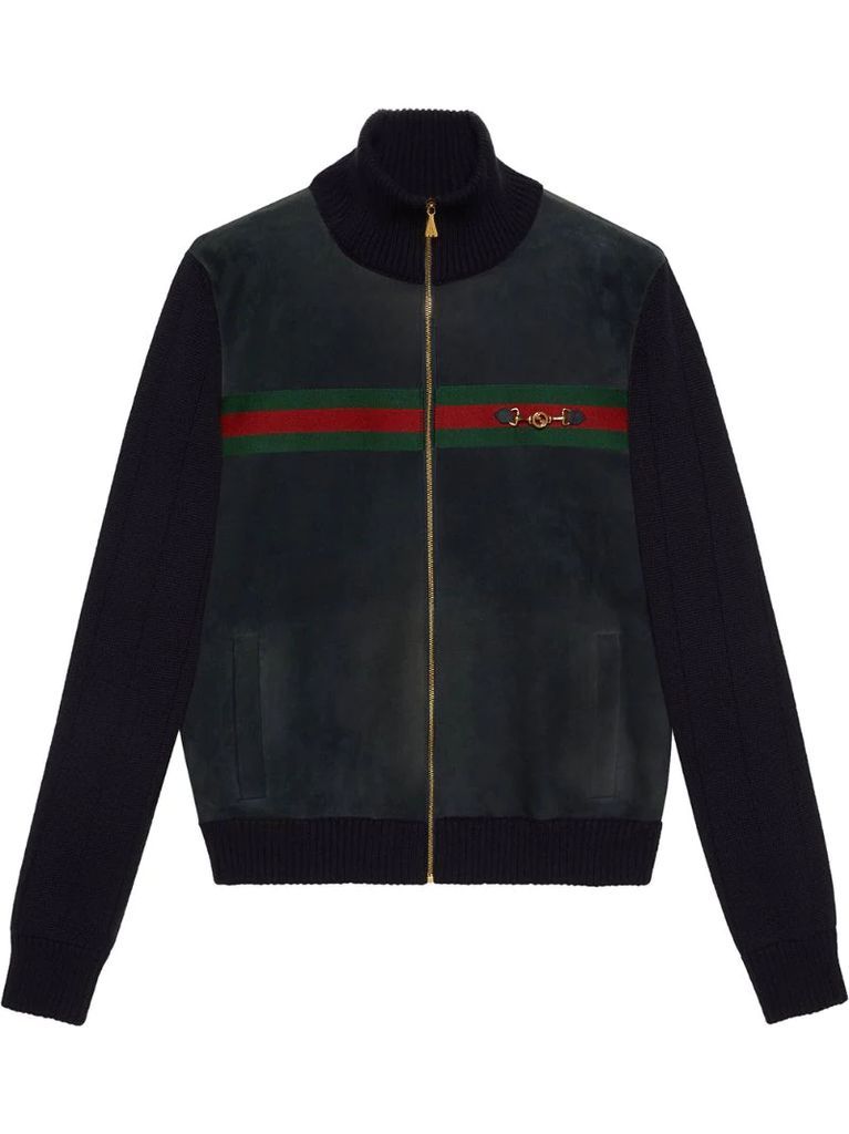 signature Web-stripe detail jacket