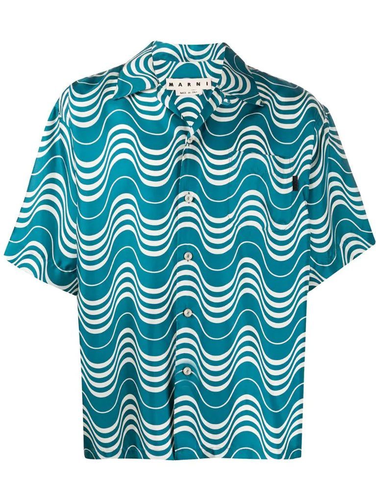 patterned short sleeve shirt