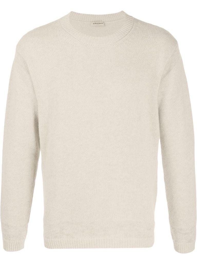 ribbed crew neck jumper