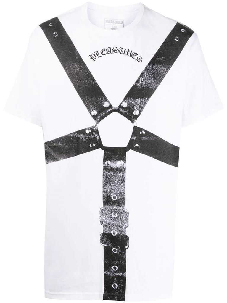 harness graphic print T-shirt