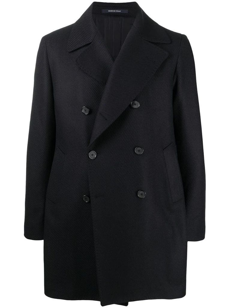 notch lapels double-breasted jacket