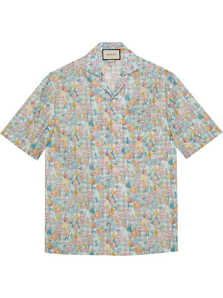 x Liberty floral bowling shirt