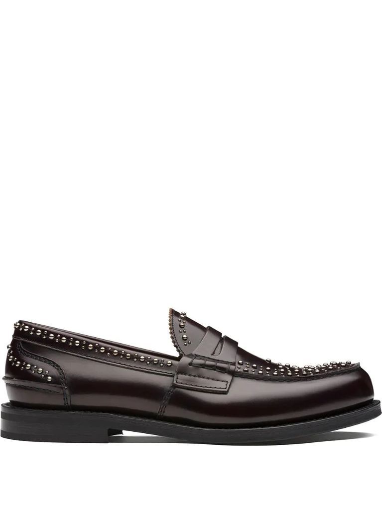 Pembrey studded leather loafers