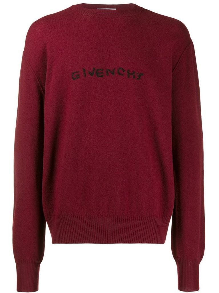 Embroidered logo sweater