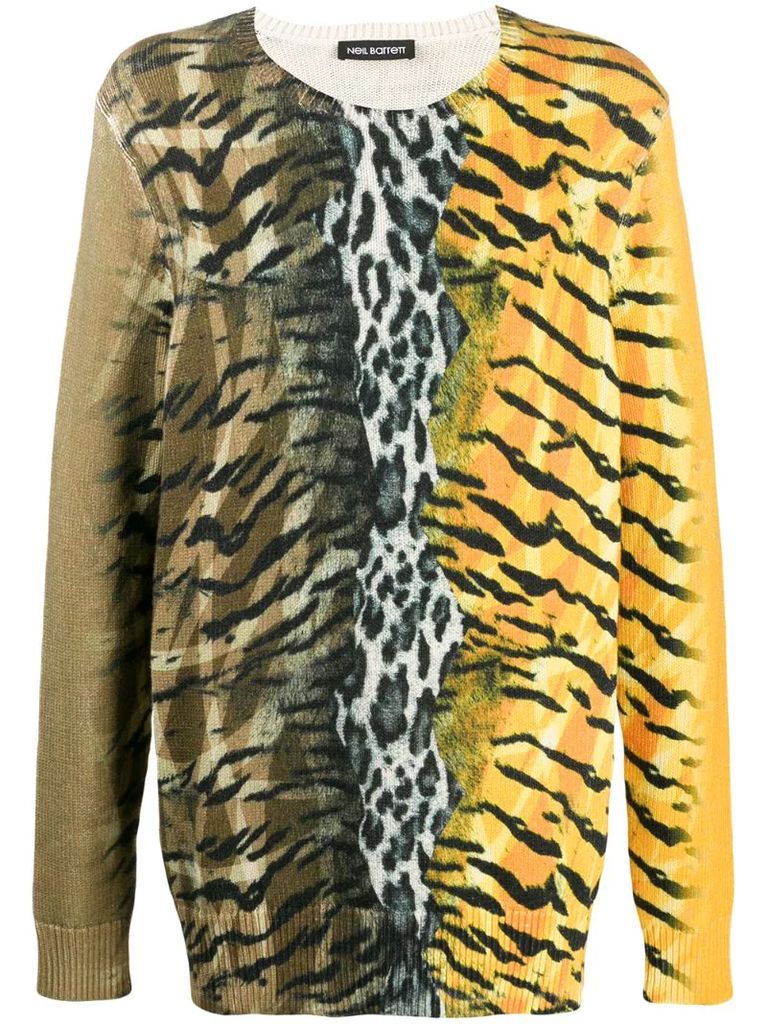 safari print jumper